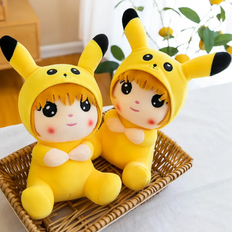 Juguetes de peluche de Pikachued Pokemon para ni&ntilde;as, mu&ntilde;ecos de Anime de Pikachued, pel&iacute;cula de Jap&oacute;n, decoraci&oacute;n del hogar, regalos de cumplea&ntilde;os para ni&ntilde;os, novedad-3