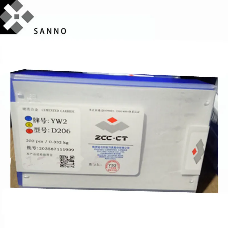 200 шт. YT5 D208 / YW1 / YW2 / YG8 / YG6 / YT14 / YT15 D206 карбидные фрезерные вставки с ЧПУ