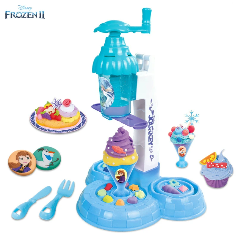 

Disney Пластилин симпатичные комплекты одежды для детей, «Холодное сердце» 2 с принтом в виде мороженого для девочек, машина для детского творч...