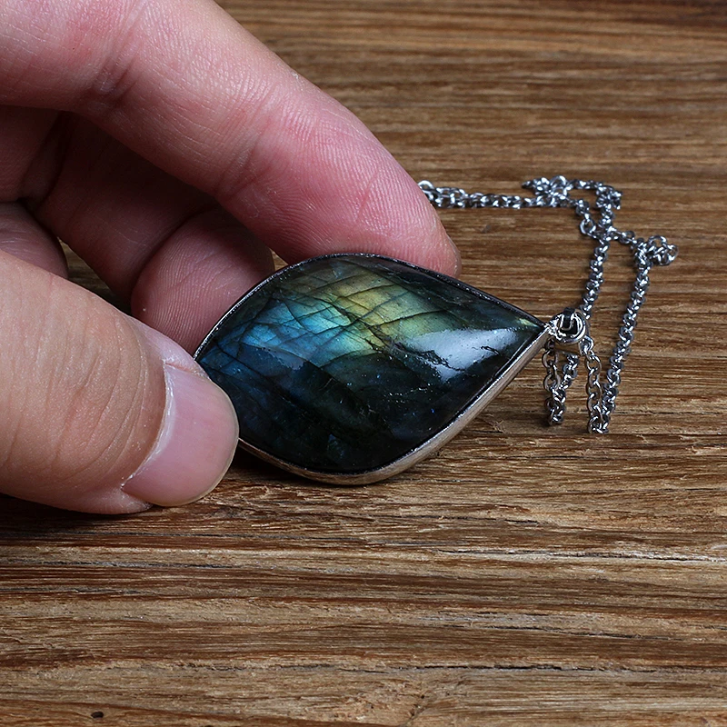 Женское Ожерелье с камнем лунного камня | Украшения и аксессуары