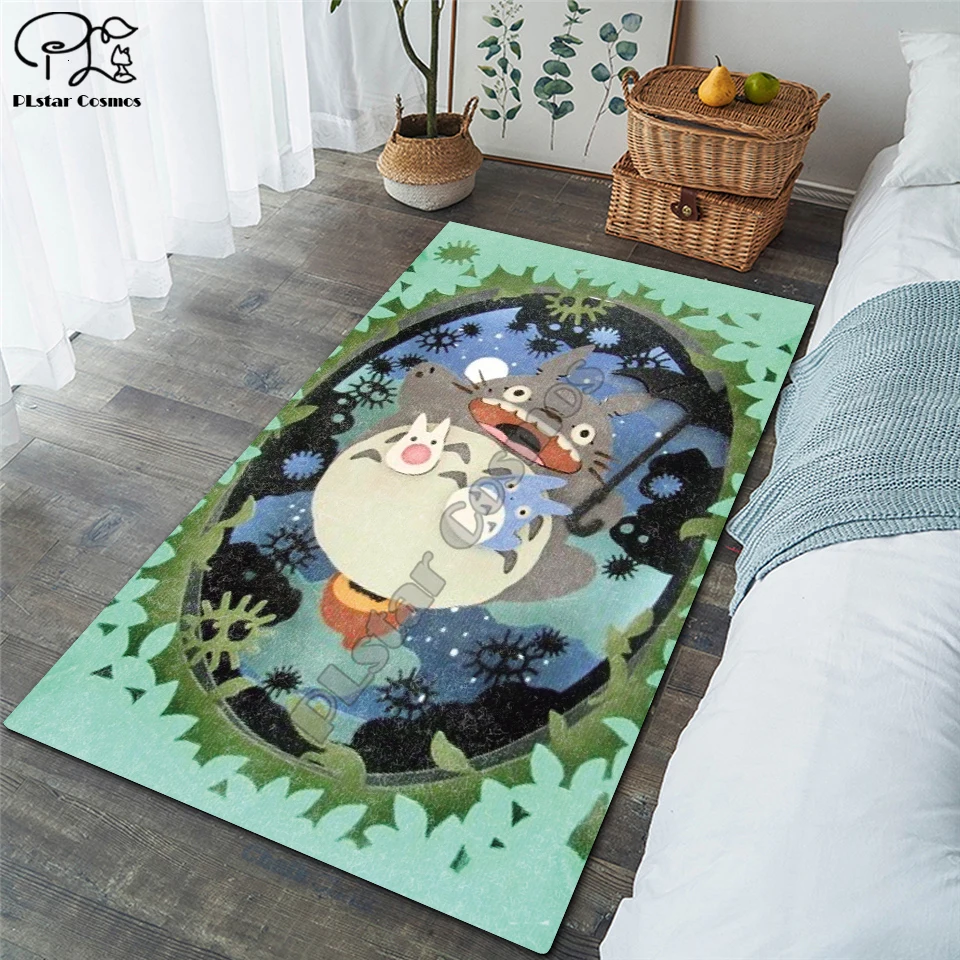 Милый ковер Totoro Kawaii Детский для футбола поля спальни гостиной напольные коврики