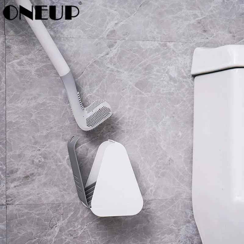 ONEUP силиконовая настенная щетка для унитаза гольфа очистка с длинной ручкой без