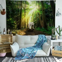 animal tapestry african safari scenic wild animals jungle forest art wall hanging tapestries for living room home decor