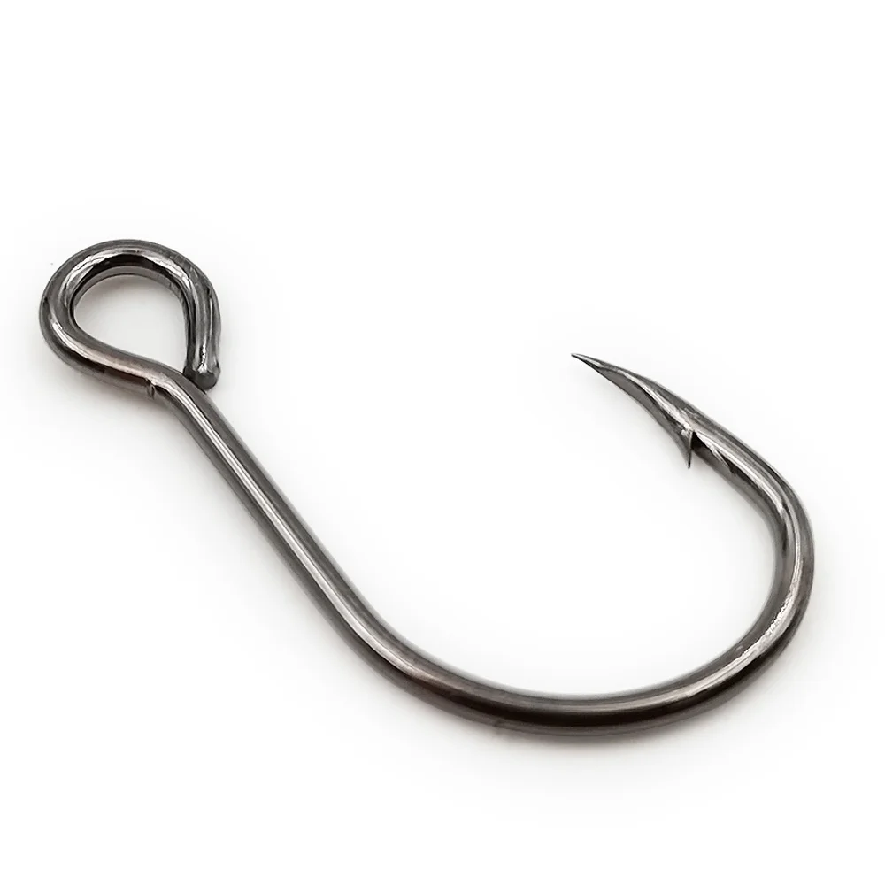 

2021 New Stronger Big Eyes Single Hooks Spare Sharp High Carbon Steel Hook For Crankbiat Minnow Stickbait Wobblers Lure Bait
