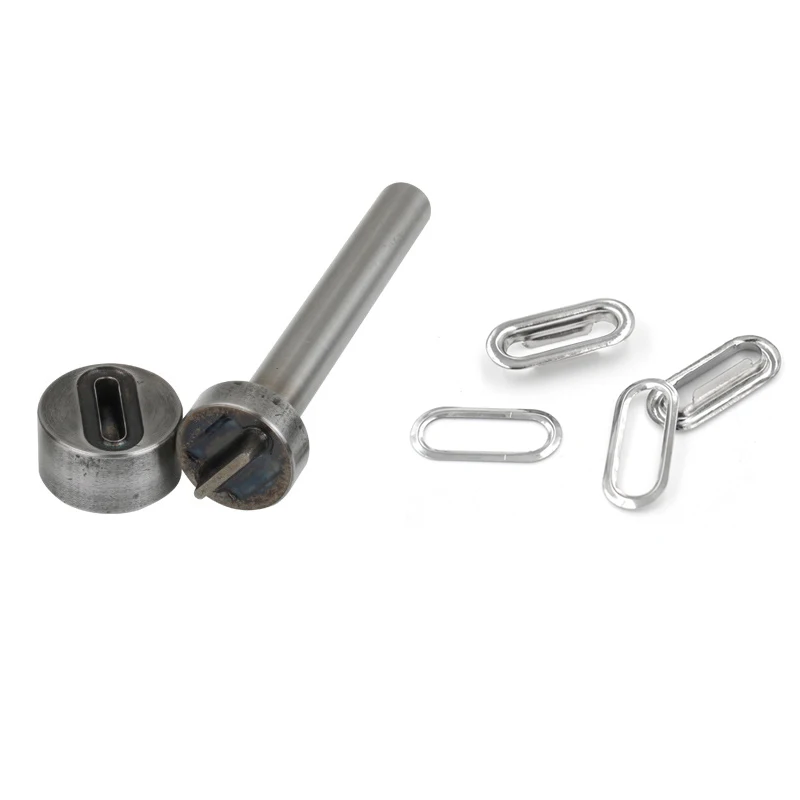 (50 комплектов + инструментов) Овальные люверсы 16 мм 40 овальные паяльные отверстия