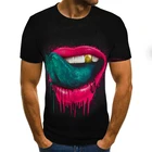 2020 Летняя Повседневная футболка с 3D принтом, мужские футболки, топы, модная мужская футболка, забавная уличная одежда в стиле хип-хоп с коротким рукавом
