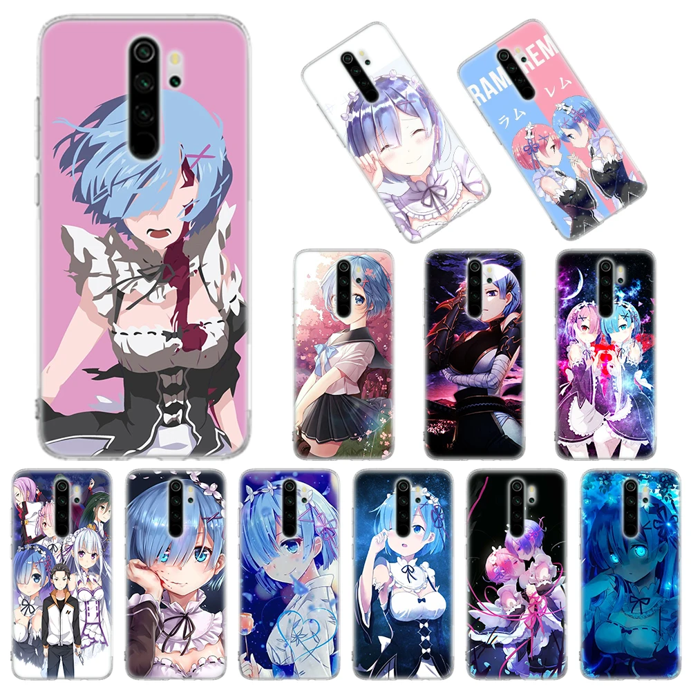 Мягкий чехол Rem Re Zero для Xiaomi Redmi Note 8T 9S 6 7 8 9 Pro K20 K30 6A 7A 8A 9A 9C силиконовый | Мобильные