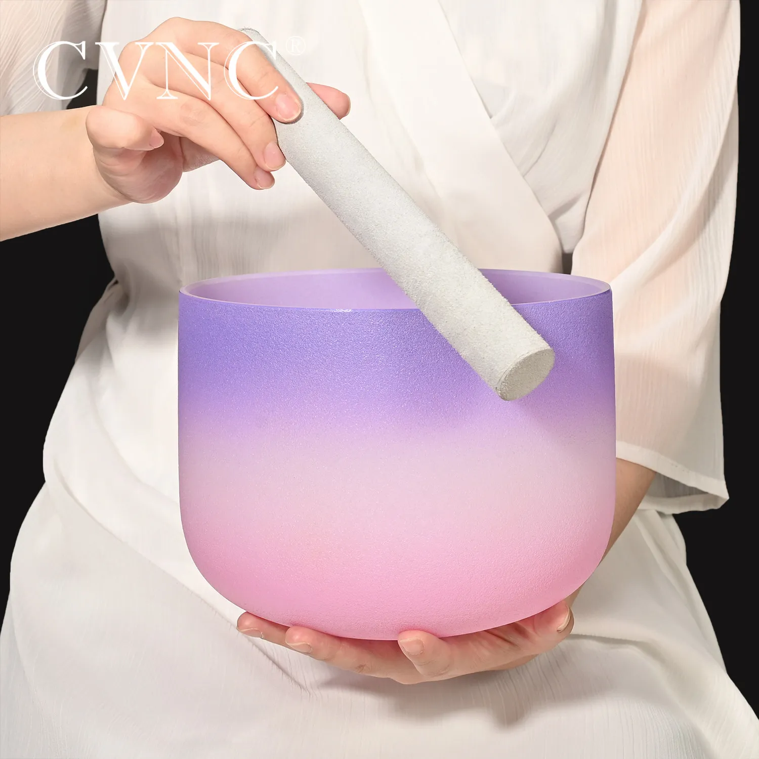 Чаша Поющая цветная матовая кварцевая с кристаллом 6 12 дюймов 7 шт.| |