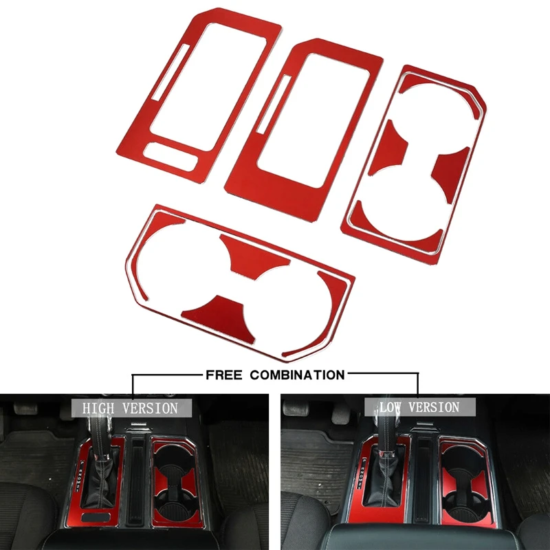 

Gear Shift Panel & Cup Holder Frame Trim Cover for Ford F150 2016 2017 2018 2019