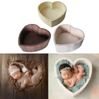 Реквизит для детской фотосъемки деревянная коробка в форме сердца для новорожденных реквизит для фотосъемки реквизит аксессуары
