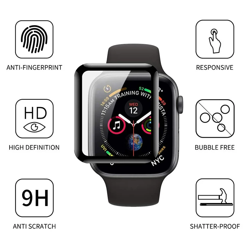 

Защитное стекло для iWatch, 38 мм, 42 мм, прозрачное, мягкое, не закаленное