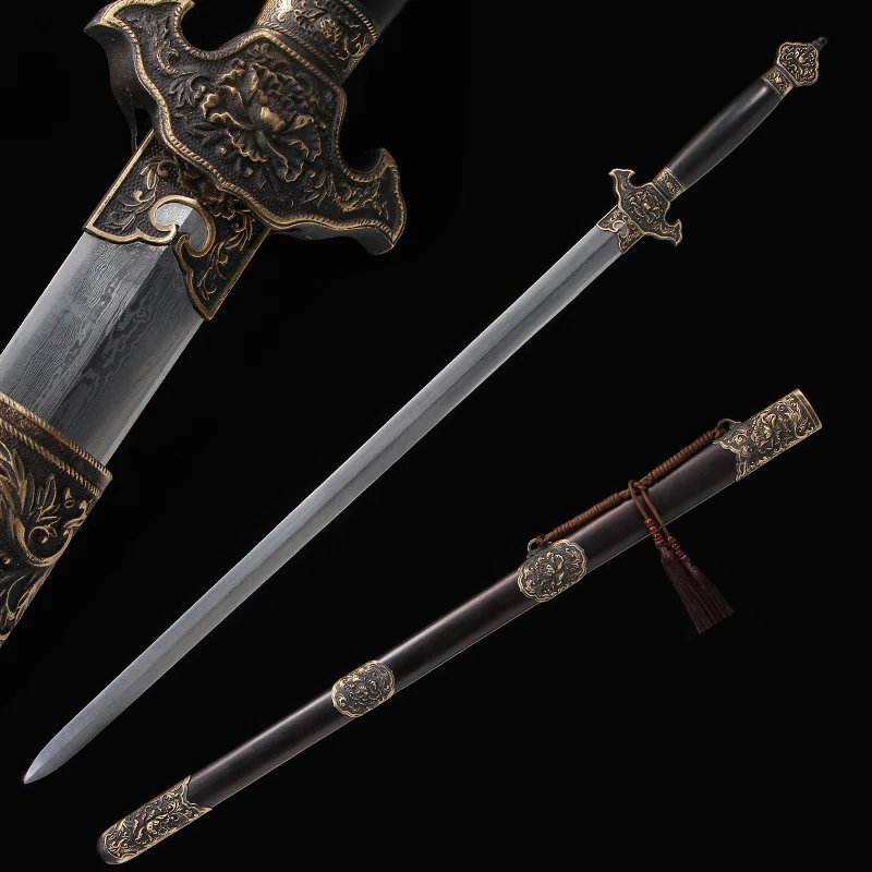 

Меч для домашнего декора Китайская традиционная династия Цинь подарочные мечи ручной работы клинок дамакуса Косплей мечи
