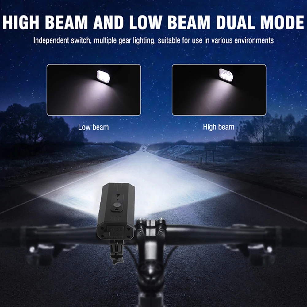 

MTB Bike Headlight USB 5000mAh Power Bank Function Bicycle Lamp Waterproof Aluminum Alloy MTB Front Lamp Headlight