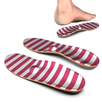 high arch support insole red stripe memory foam ease plantillas fascitis plantar foot pain for men and women orthopedic insoles