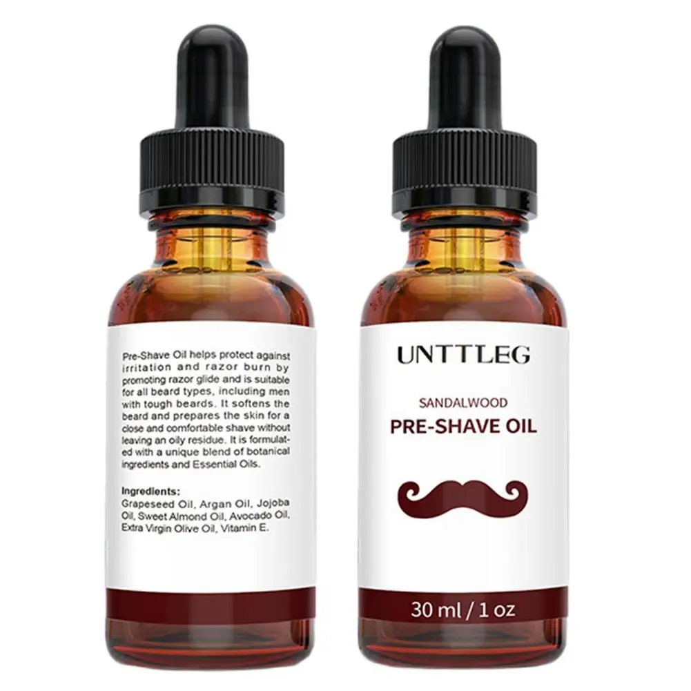 

30ml 1pcs Beard Care Oil Moisturizing Pre-Shave Oil Effortless Smooth Irritation Beard Conditioning Oil Beard Growth Oil
