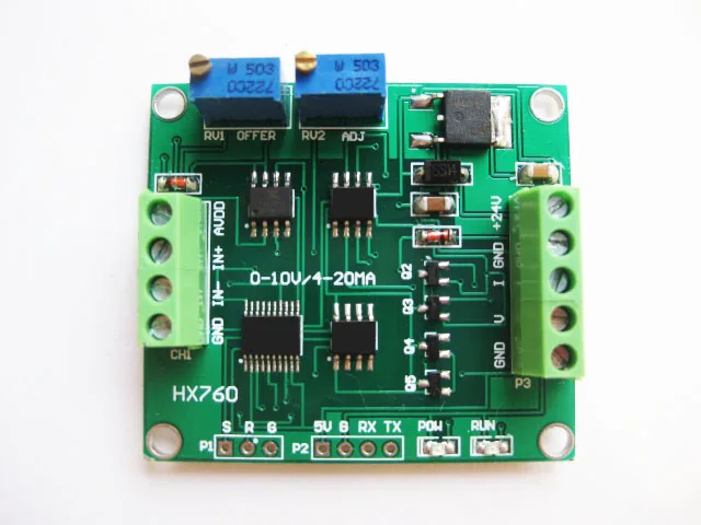 

Full-bridge Load Cell Amplifier Circuit Module Electronics Scale Transmitter Weight Sensor Signal Converter 4-20mA 0-10V Out