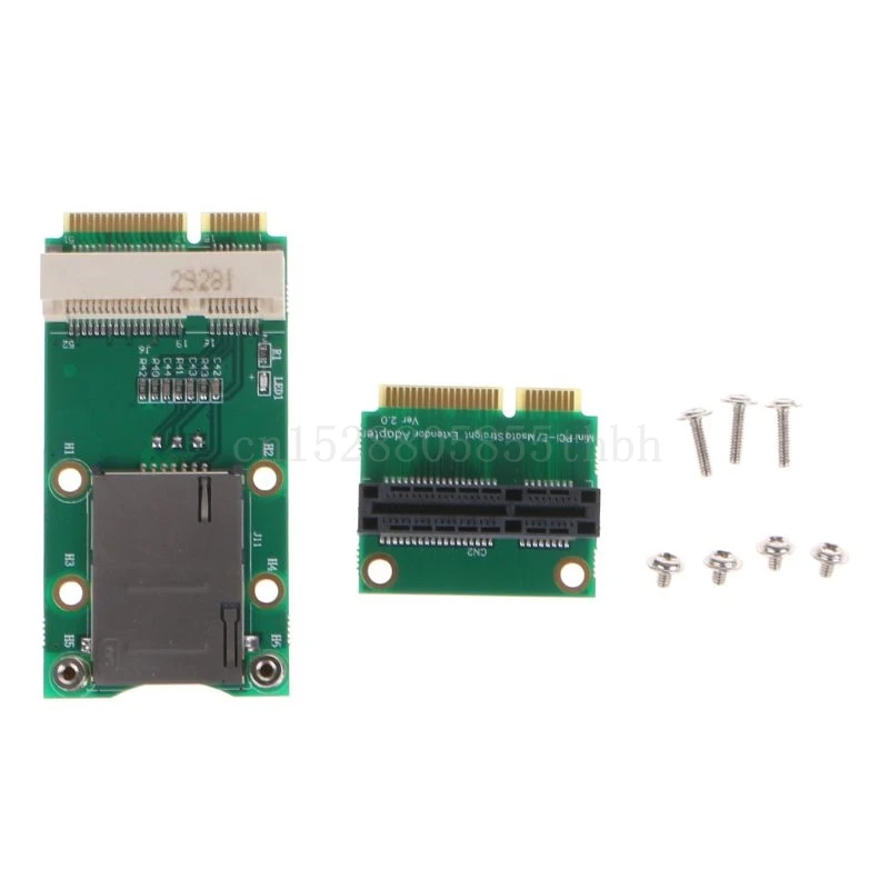 

Mini PCI-E Adapter with SIM Card Slot Vertical Installation for 3G/4G WWAN LTE