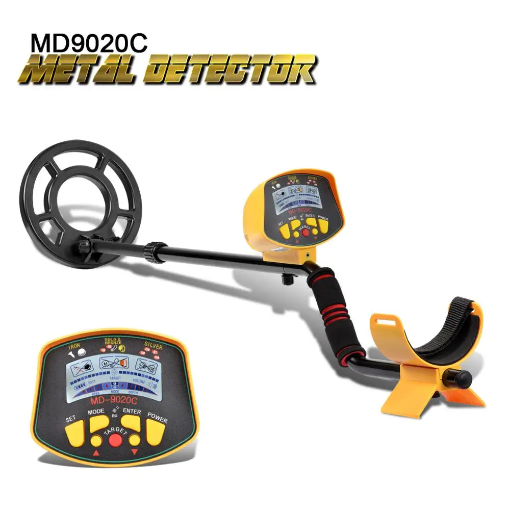 Металлоискатель Подземный MD9020C металоискатель Золото высокая пинпоинтер чувствительность и ЖК-дисплей MD-9020C подсветка Охотник за сокровищами металлоискатели детектор проводки metal-detector