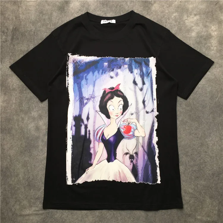 

parkour New Fashion 2020 Snow White apple T Shirts T-Shirt Hip Hop Skateboard Street Cotton T-Shirts Tee Top #L58