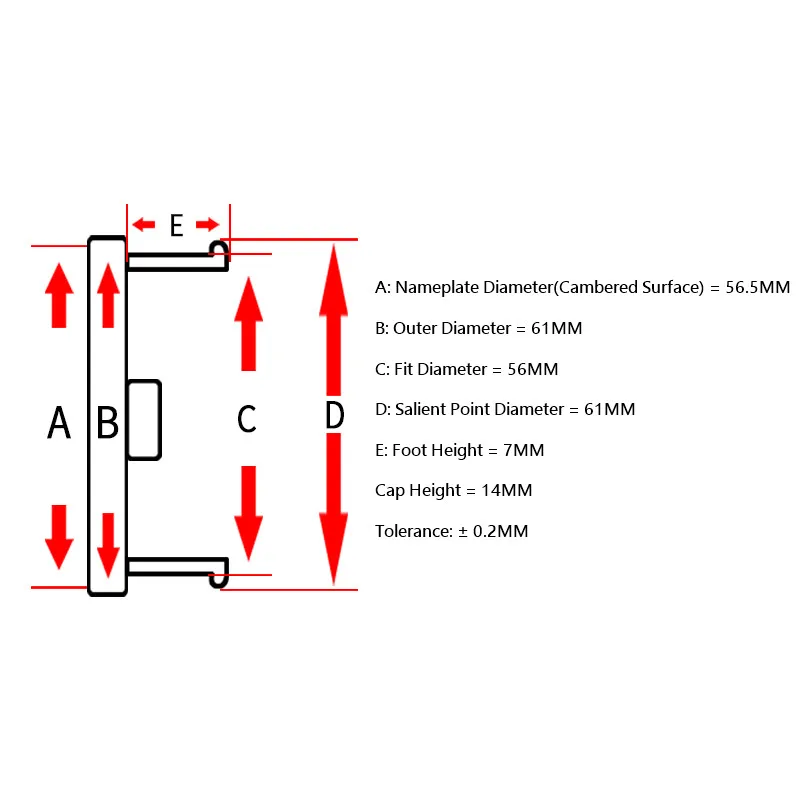 4 шт. 61 мм/56 мм зажим заготовка крышка автомобильные колпачки без логотипа
