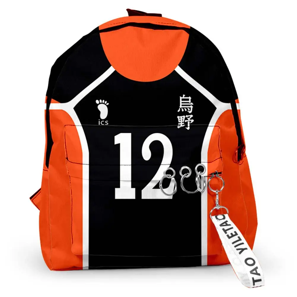 Аниме Рюкзак Haikyuu Косплей Karasuno школьная сумка через плечо рюкзак дорожные сумки