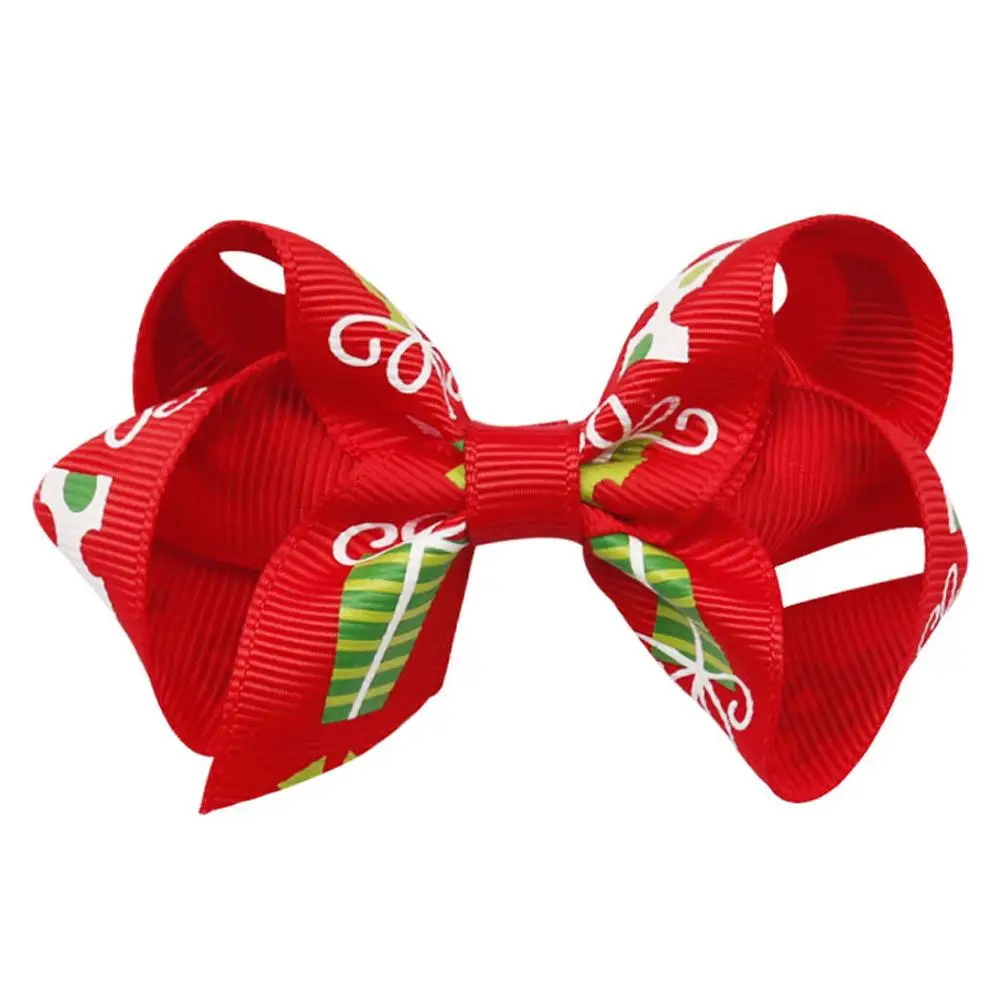 

Baby Christmas Hair Bow Clip Cartoon Children Girl Elk Snowman Kids Boutique Barrettes Princess Gift Party Xmas Hair Accessories