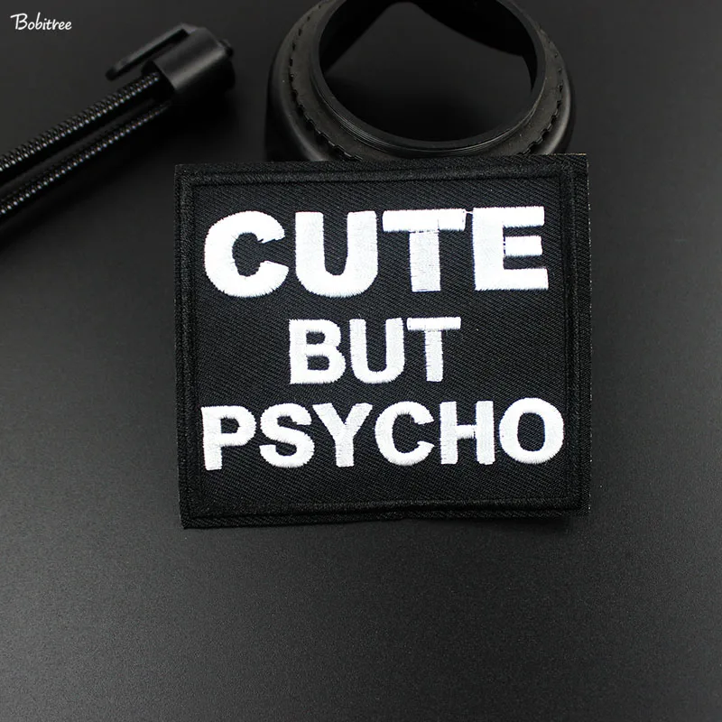 Милые железные нашивки с черными буквами для одежды креативный значок в полоску