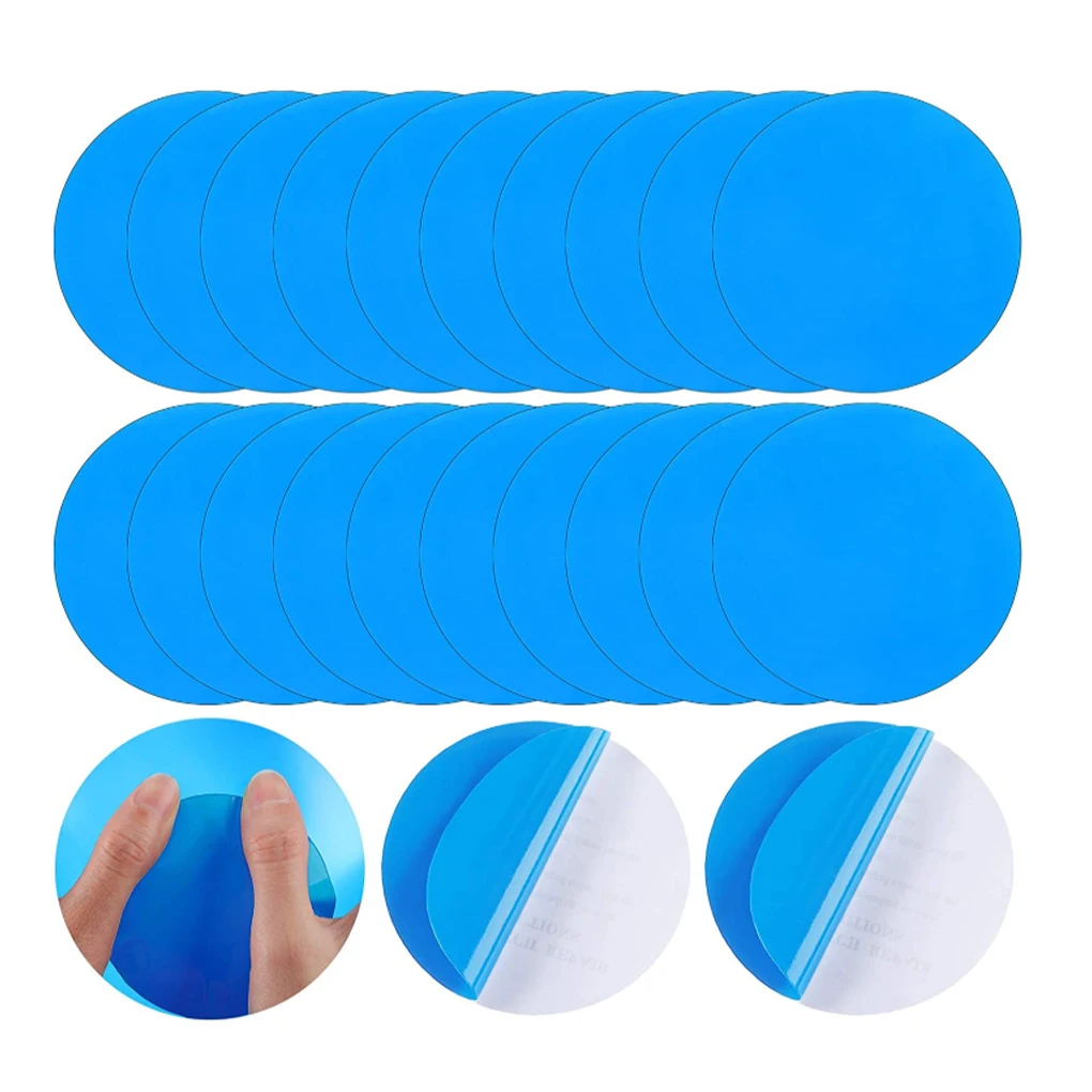 

Air Bed Repair Patches PVC Waterproof Pool Patches Portable Mattress Repair Accessory, 20pcs