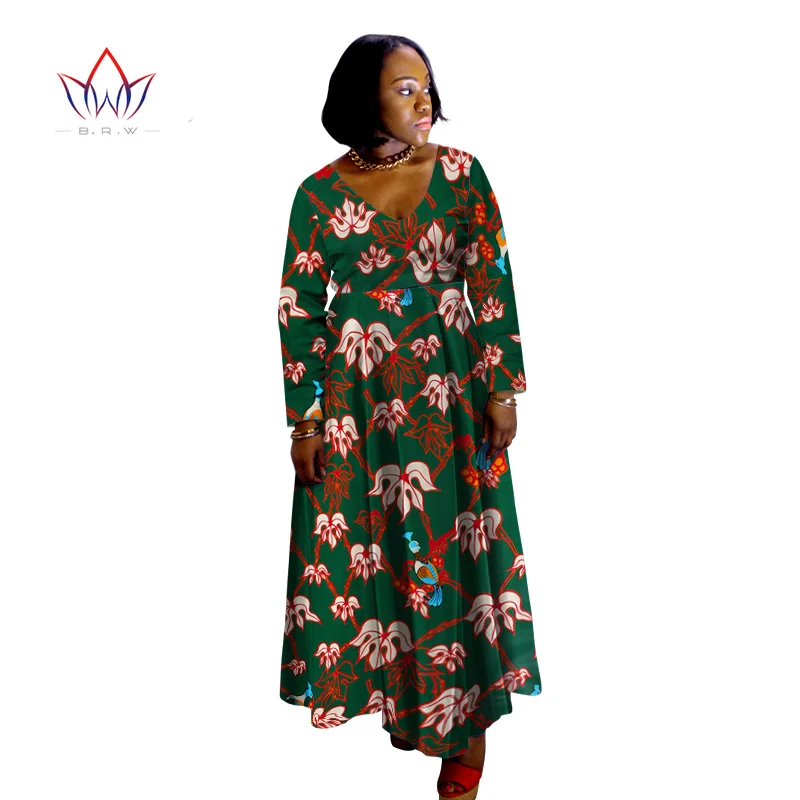 Женское длинное платье с принтом в виде Дашики BRW вечерние платья большого