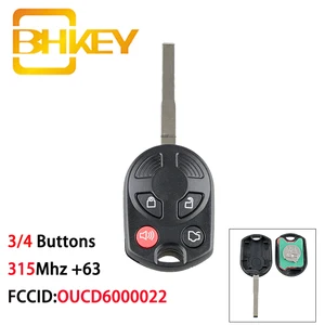 Ключ BHKEY OUCD6000022 для Ford Key, 315 МГц, дистанционный ключ для Ford C-Max Edge ession Focus Lincoln Mazda Mercury, 34 кнопки, Автомобильный ключ