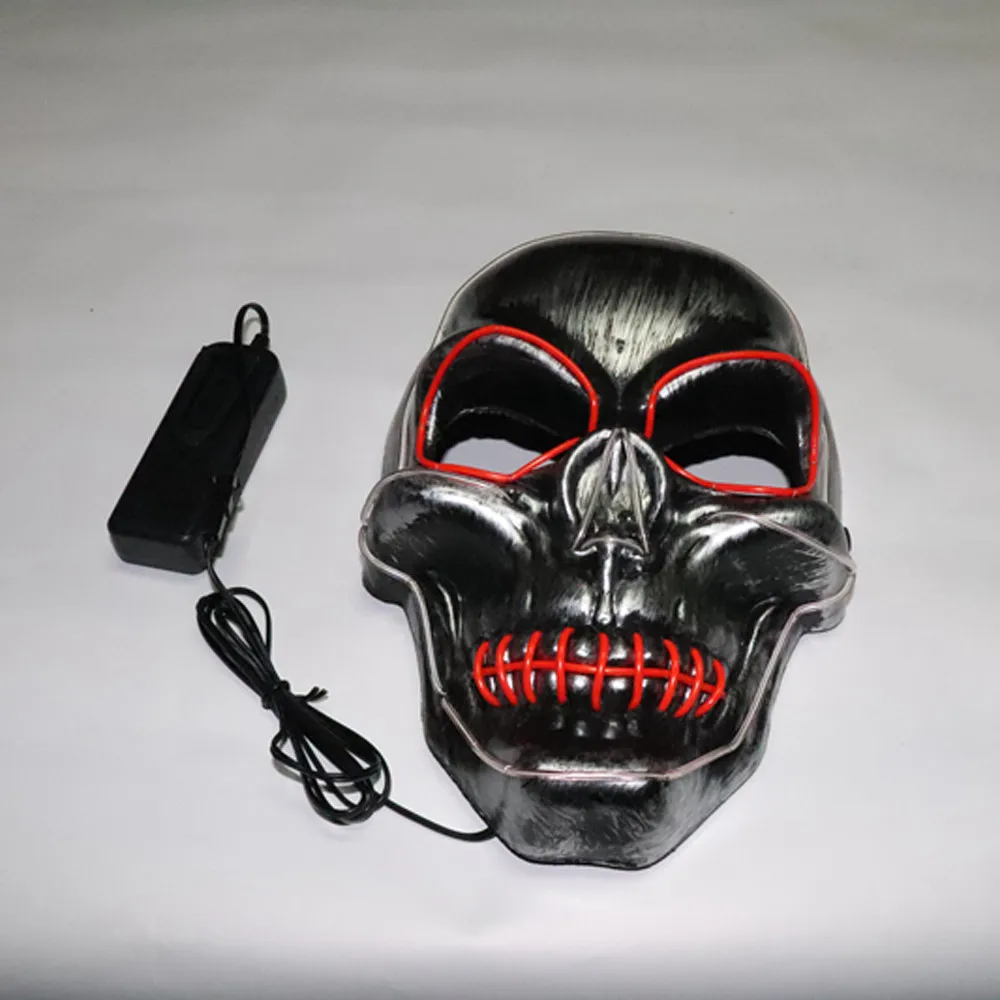 Маска к Хэллоуину 2019 ПВХ Хэллоуин звуковой реактивной полный уход за кожей лица
