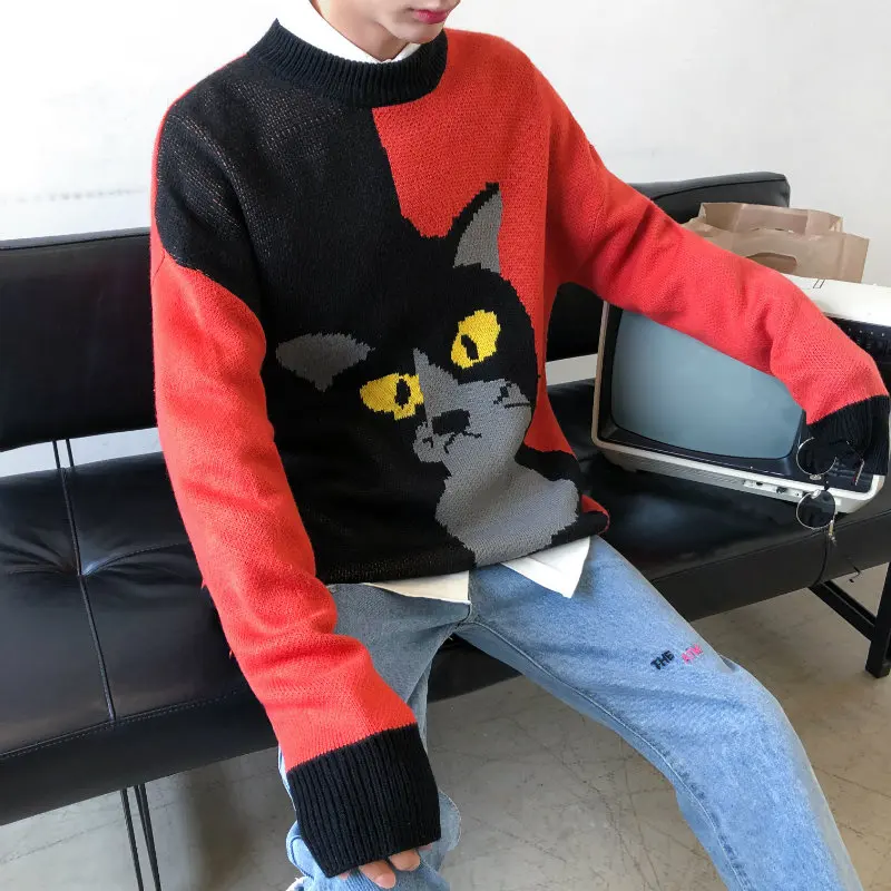 Новинка 2019 осенний свитер LEGIBLE в стиле хип хоп мужские повседневные свободные