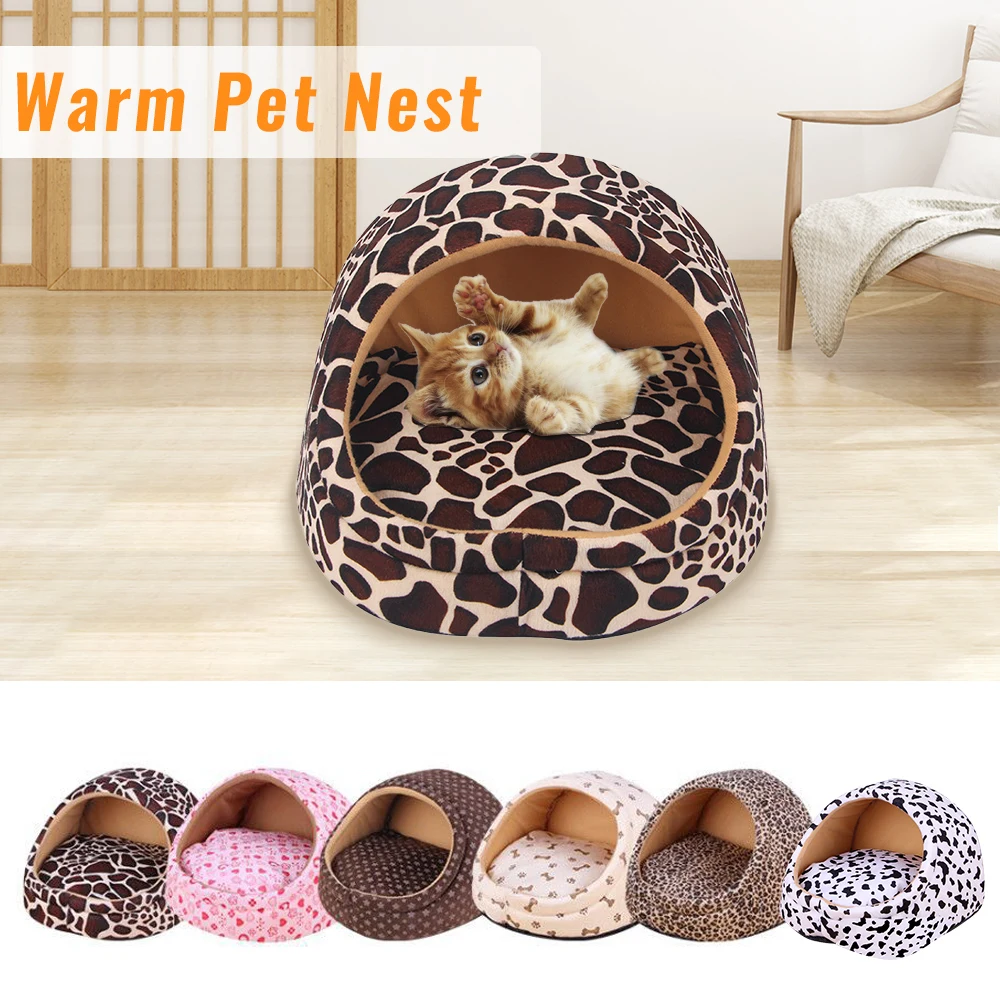 DIDIHOU Winter Warm Puppy Dog Pet Bed House Removable Beds for Small Dogs Cats Kedi Katten Mat Kennes Mascotas Home | Дом и сад