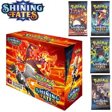 2021 NEW 360Pcs English/Spanish/French Pokemon TCG: Shining Fates Booster Box Trading Card Game Collection Pokemons Toys