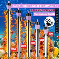 stainless steel aquarium submersible fish tank water heater temperature heating rod 50w100w200w300w500w
