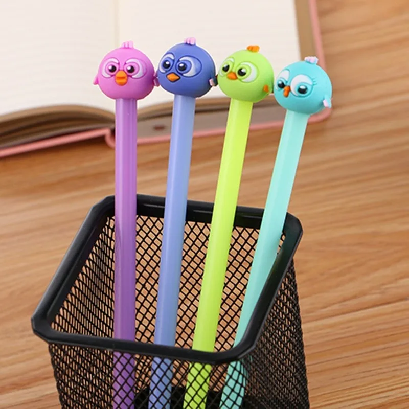 Набор гелевых ручек в виде птиц 20 шт. милые Канцтовары карамельных цветов высокое