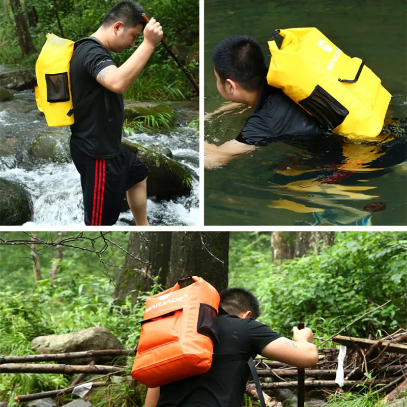 

Thicken 22L Waterproof Dry Bag Swimming Bag Bucket Storage for River Rafting Boating Kayaking Canoeing Outdoor Sports Backpack