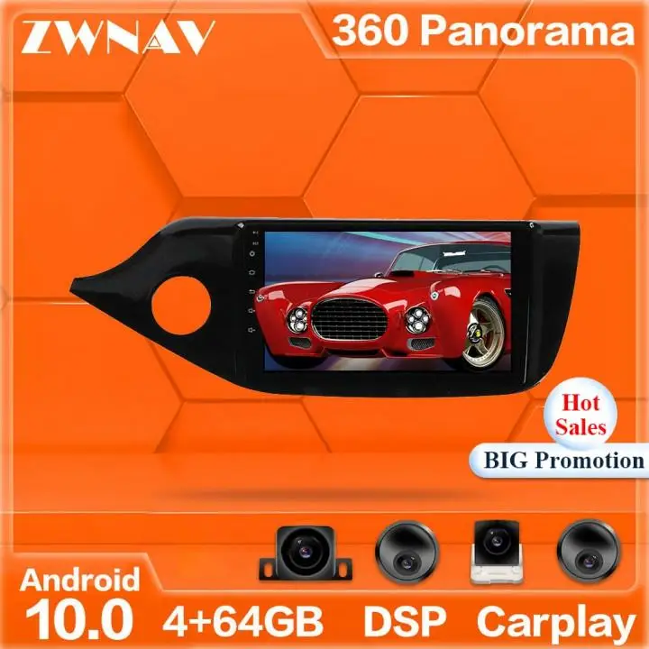 Android 10 автомобильный DVD плеер Авто стерео WiFi GPS навигация для KIA CEED 2012 2016