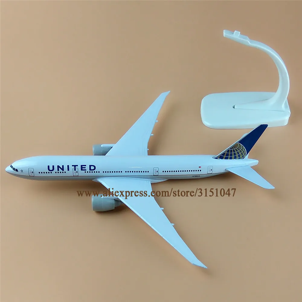 20 см Air American UK B777 Boeing 777 Airlines модель самолета сплав металлический самолет литье под