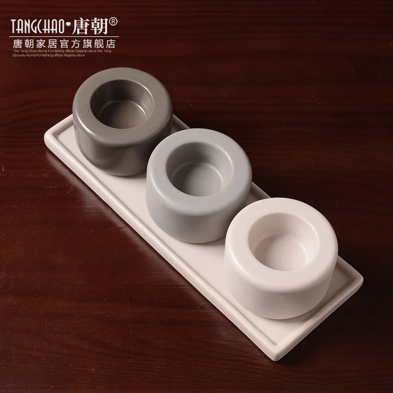 Винтажный маленький Каменный Подсвечник романтический ветрозащитный