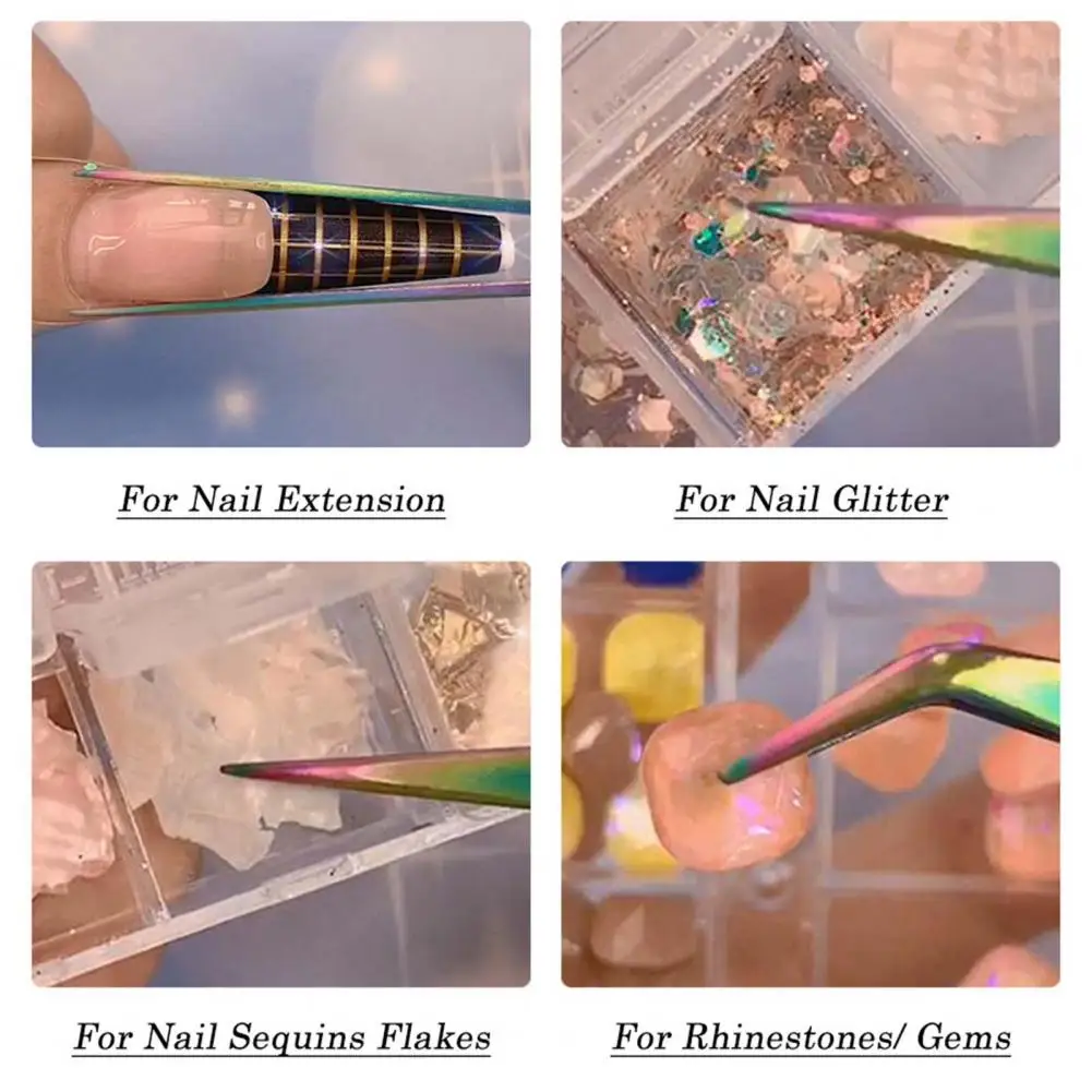 Красочный Пинцет из нержавеющей стали для крестообразного действия