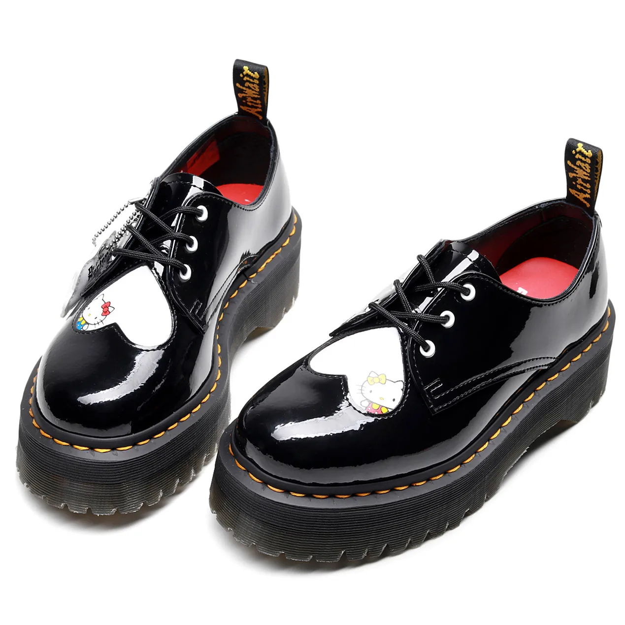 

Martens Women Ankle Boots Thick Bottom Platform Shoes Genuine Leather Spring Autumn Cartoon Shoes for Women Motorcycle Boots