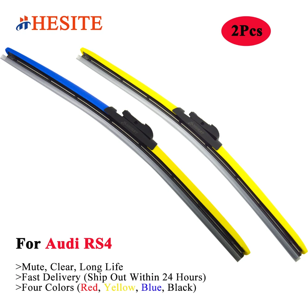 

HESITE Colorful Wiper Blades For X Pipe Audi RS4 Grill B5 B7 B8 B9 Avant Wagon Quattro V8 V10 2006 2007 2008 2018 2019 2020 2021