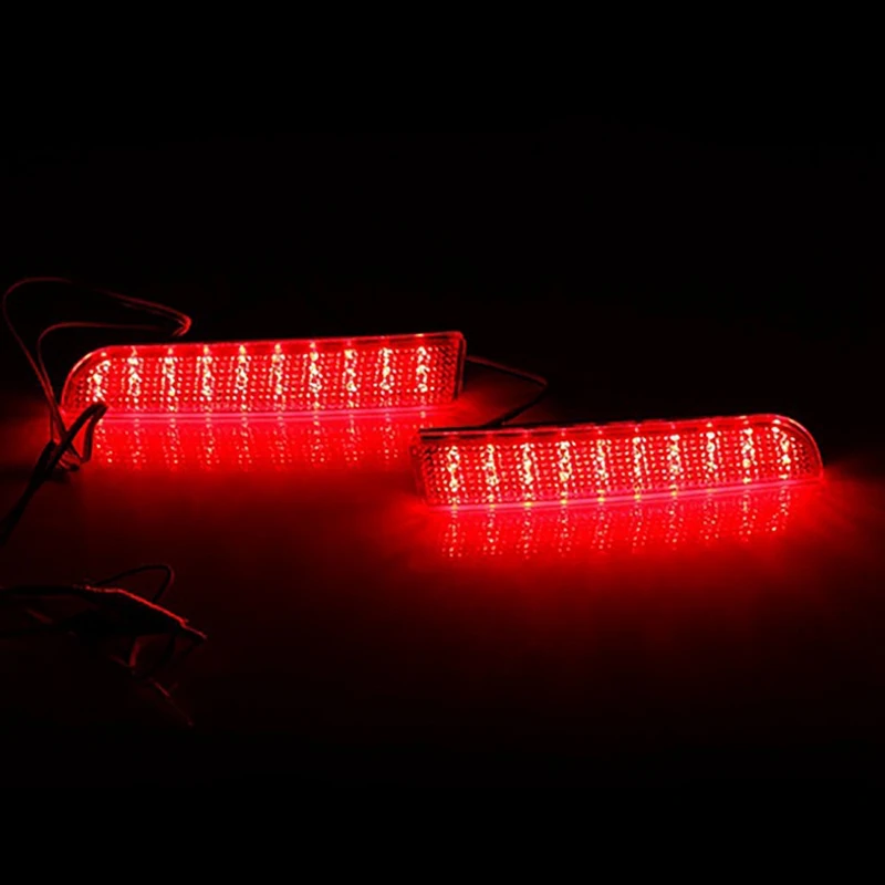 

Car Rear Bumper Reflector Brake Light for Mitsubishi Lancer EVO Evolution Outlander Sport Red Lens 2008-2014