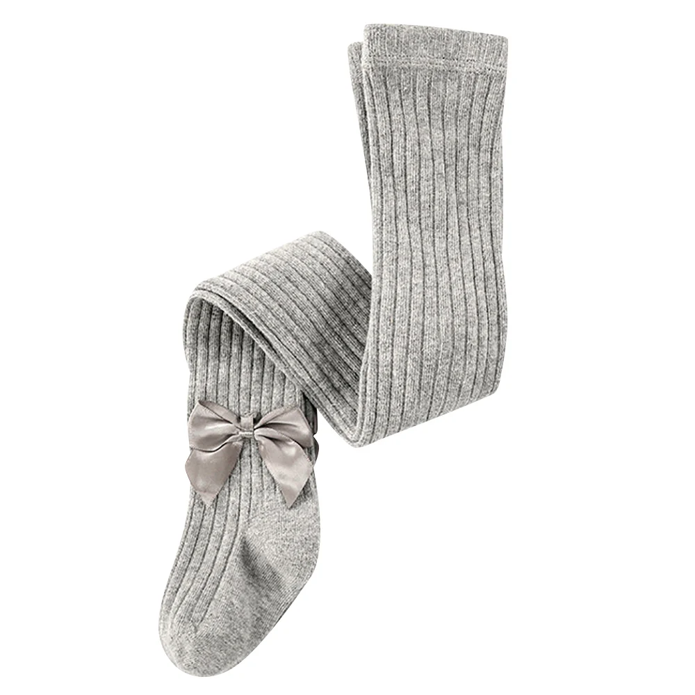 Новый Колготы для девочек платье принцессы маленьких чулки с бантом хлопковые