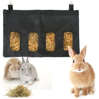 pet supplies hay bag for rabbit guinea pig small animals pets feeding dispenser container hanging pouch feeder holder
