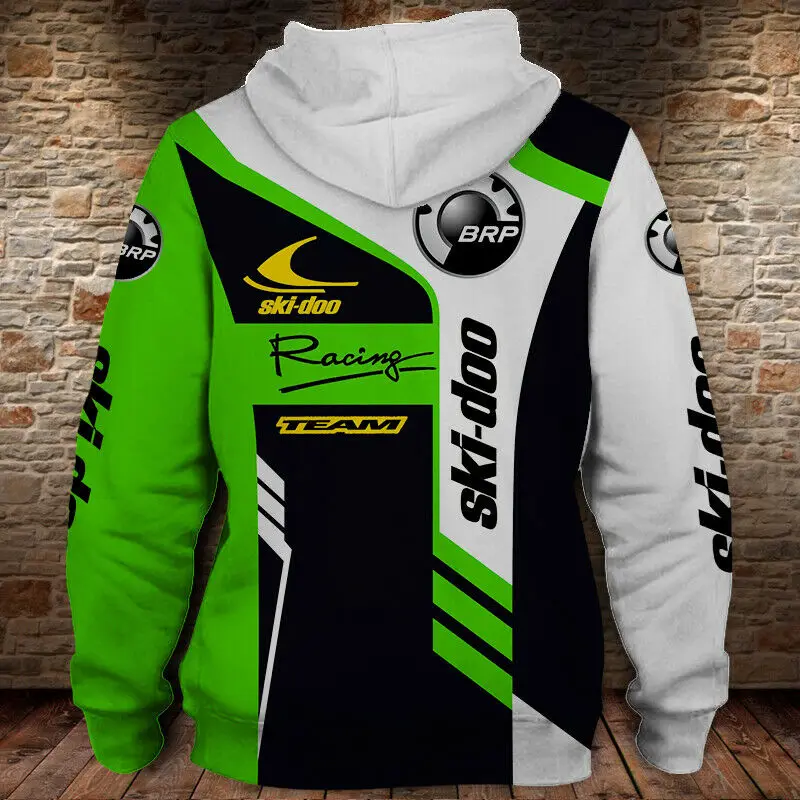 

Ski-Doo Hoodie Men's Pullover Fashion High Quality Trend Outerwear 3D Printing Harajuku Streetwear New Car Logo Sweater Work