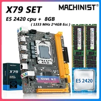 machinist x79 motherboard set kit with intel xeon e5 2420 lga 1356 cpu processor and 8gb %ef%bc%8824g%ef%bc%89ddr3 ram mini dtx x79 v5 33b