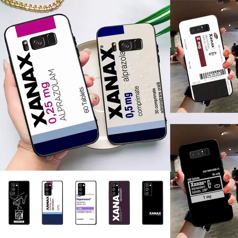 

XANAX Phone Case For Samsung Galaxy Note10Pro Note20ultra cover for note20 note10lite M30S Back Coque