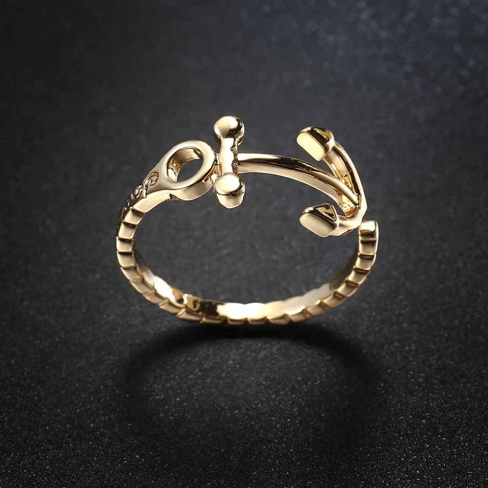 По выгодной цене с доставкой регулируемые Якорь кольцо для женщины любят